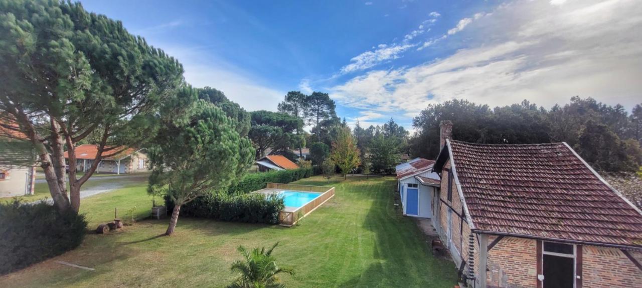 Charmante Maison Dans Les Landes X 10 Avec Piscine Et Salle D Escalade Lue Buitenkant foto