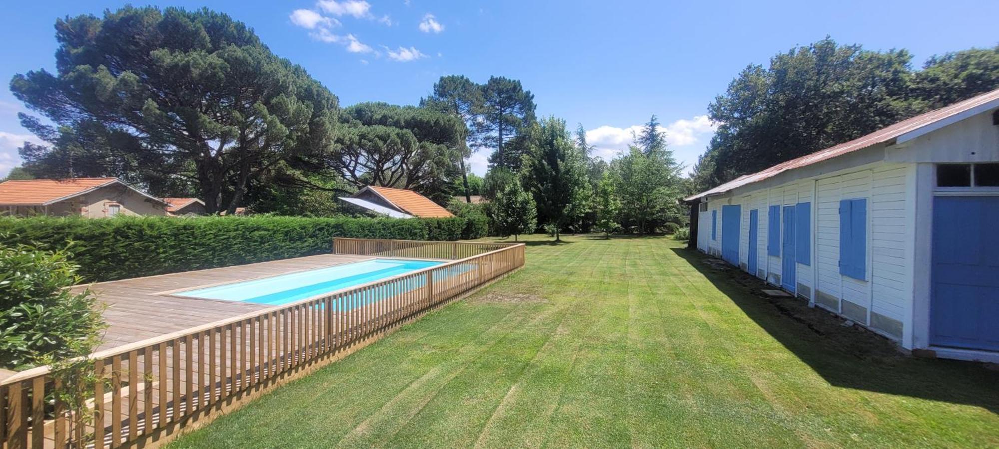 Charmante Maison Dans Les Landes X 10 Avec Piscine Et Salle D Escalade Lue Buitenkant foto