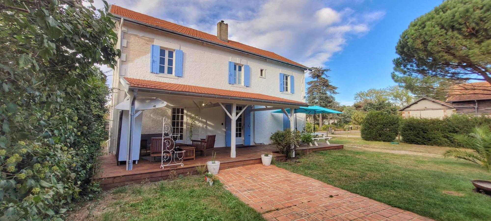 Charmante Maison Dans Les Landes X 10 Avec Piscine Et Salle D Escalade Lue Buitenkant foto